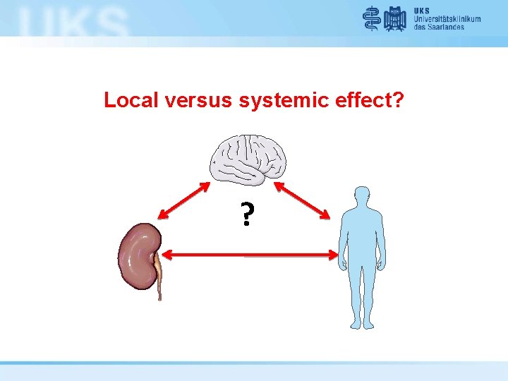 Local versus systemic effect? ? 