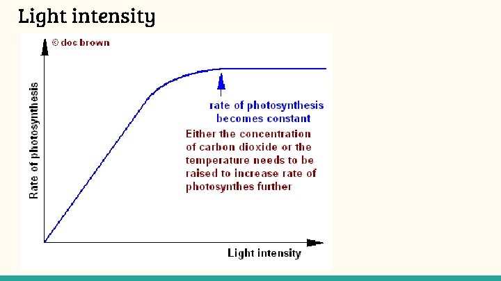 Light intensity 