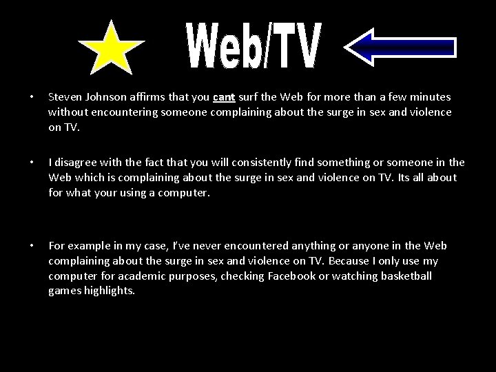  • Steven Johnson affirms that you cant surf the Web for more than