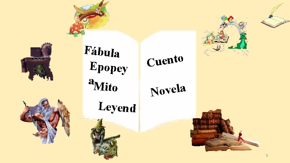 Fábula Epopey a. M ito Leyend a o t n e u C a