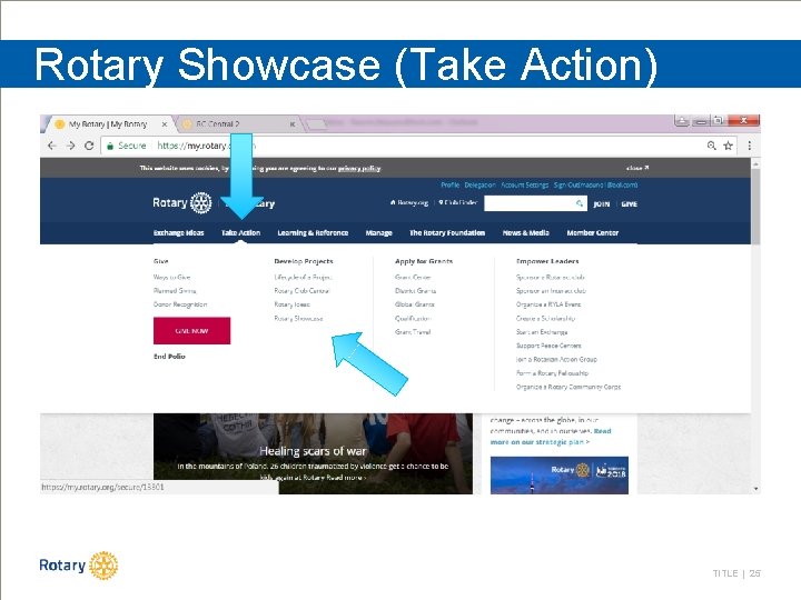 Rotary Showcase (Take Action) TITLE | 25 