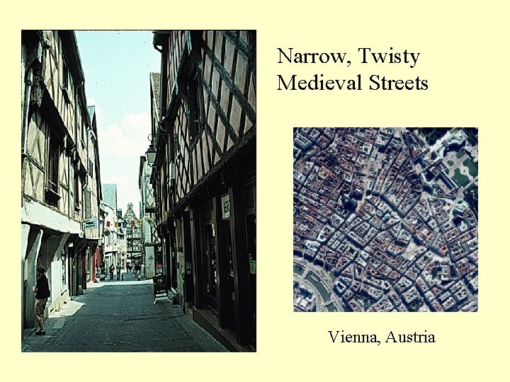 Narrow, Twisty Medieval Streets Vienna, Austria 