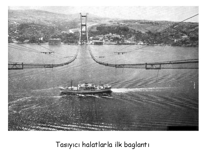 Tasıyıcı halatlarla ilk baglantı Tasıyıcı halatlarla ilk baglantı
