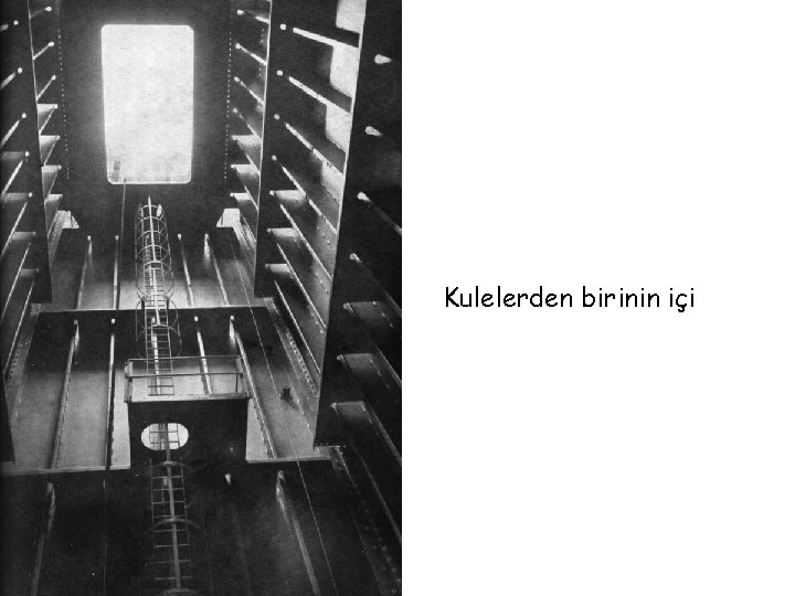 Kulelerden birinin içi Kulelerden birinin içi