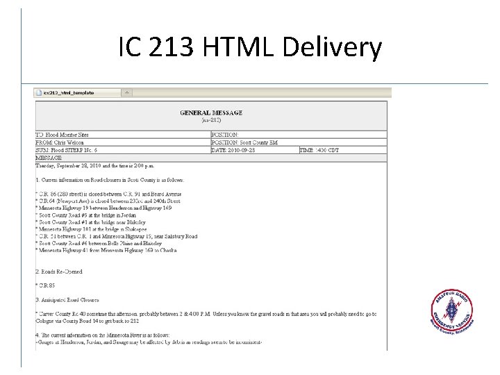 IC 213 HTML Delivery 