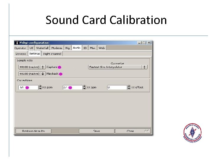 Sound Card Calibration 