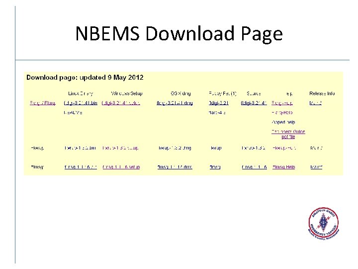 NBEMS Download Page 