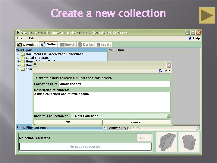 Create a new collection 