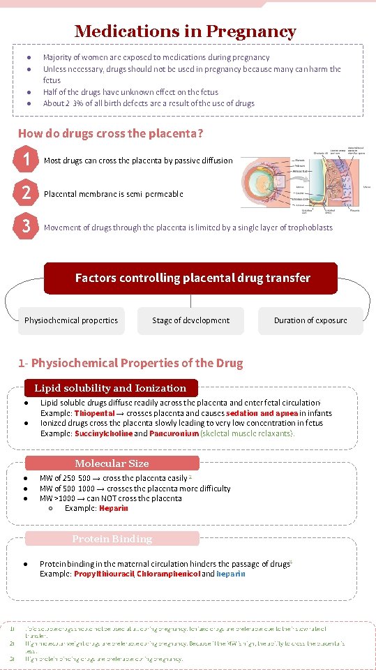 Medications in Pregnancy ● ● Majority of women are exposed to medications during pregnancy