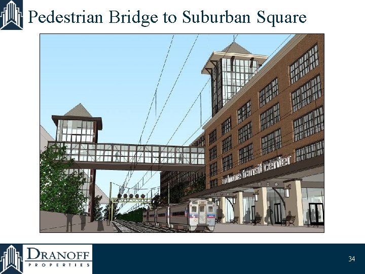 Pedestrian Bridge to Suburban Square 34 