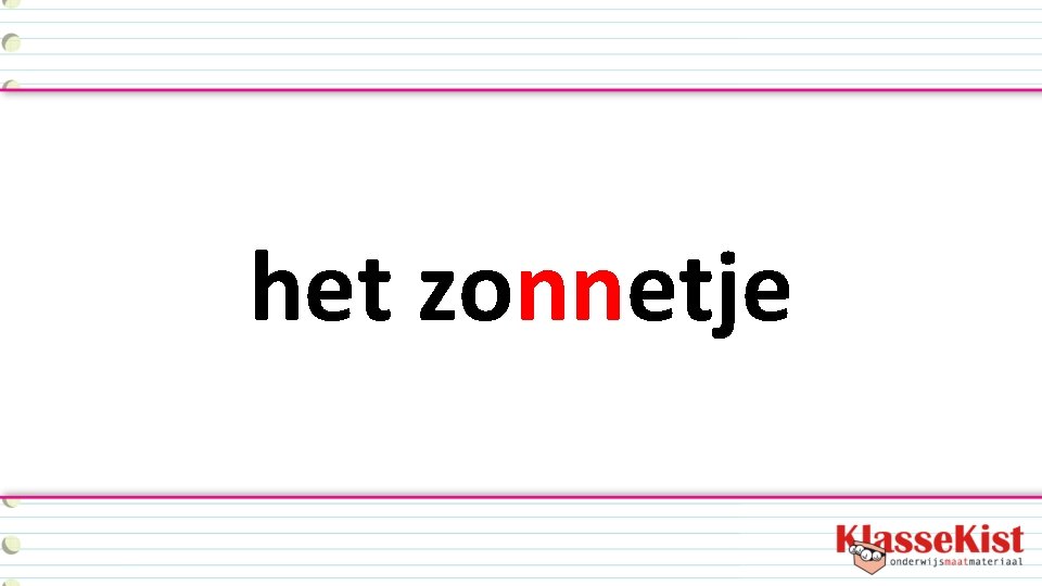 het zonnetje 