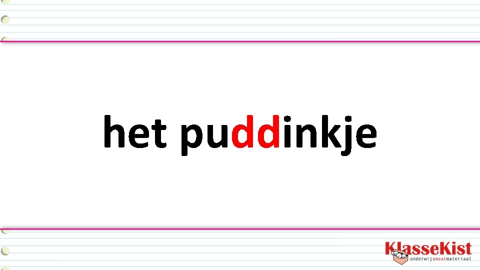 het puddinkje 