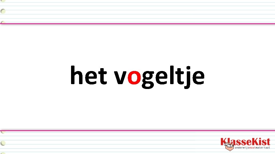 het vogeltje 