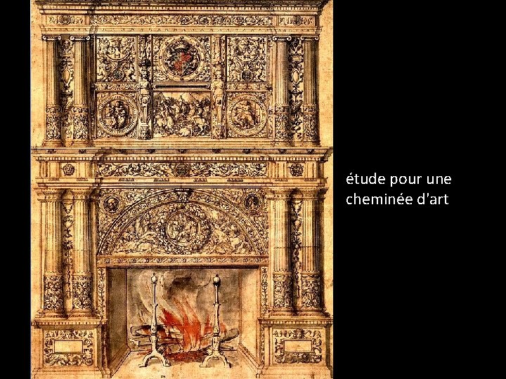 étude pour une cheminée d'art 