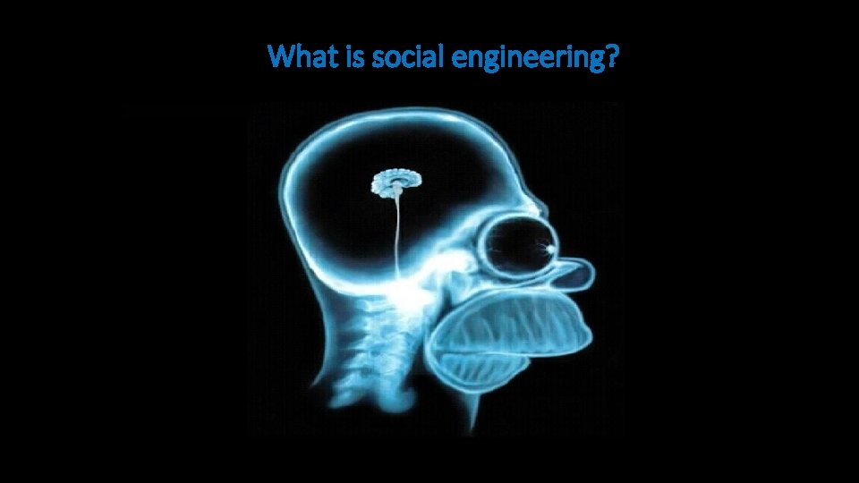 What is social engineering? 