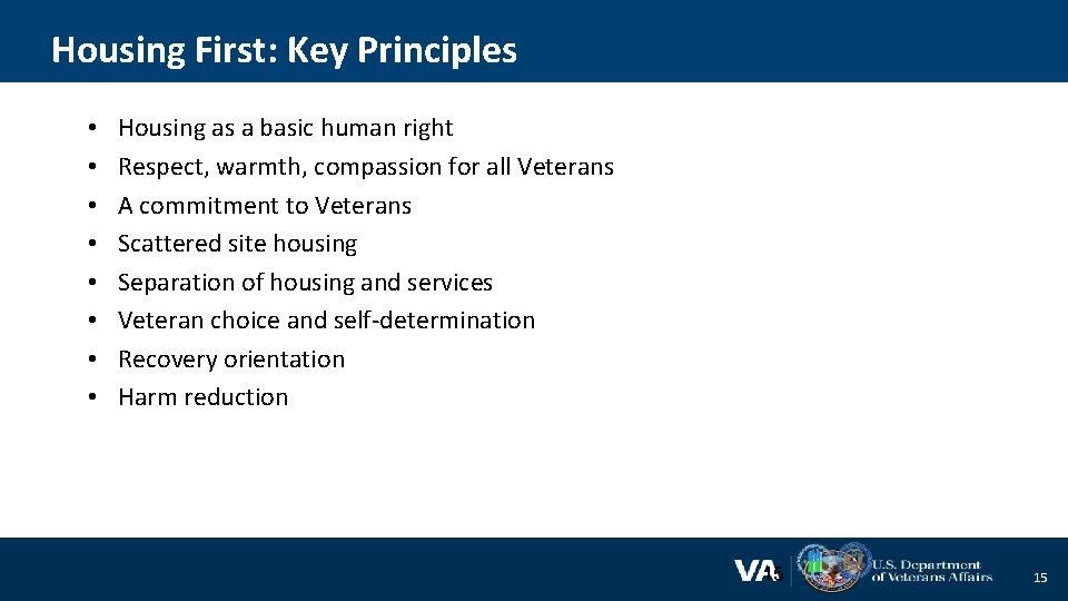 Housing First 101 Is it housing only Objectives
