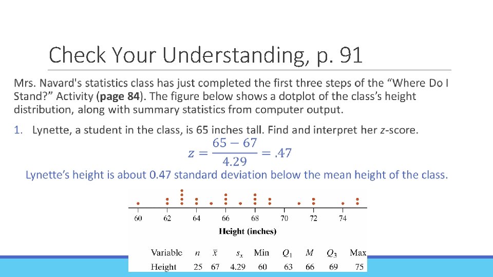 Check Your Understanding, p. 91 
