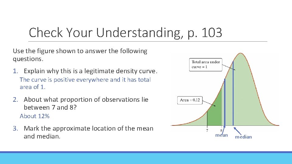 Check Your Understanding, p. 103 Use the figure shown to answer the following questions.