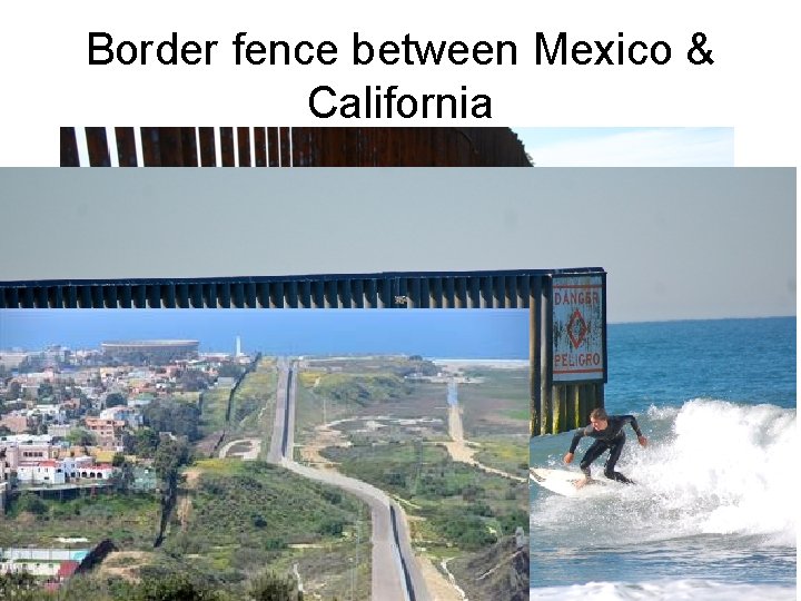 Border fence between Mexico & California 