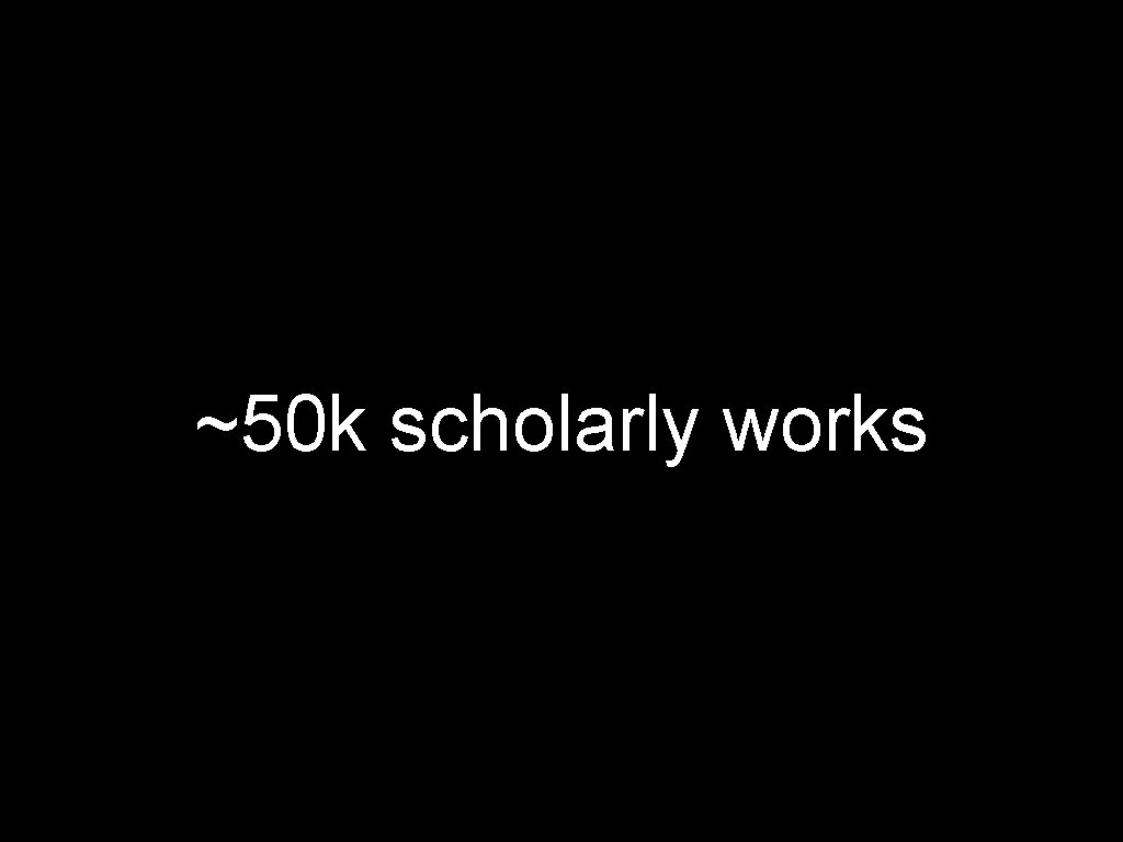 ~50 k scholarly works 