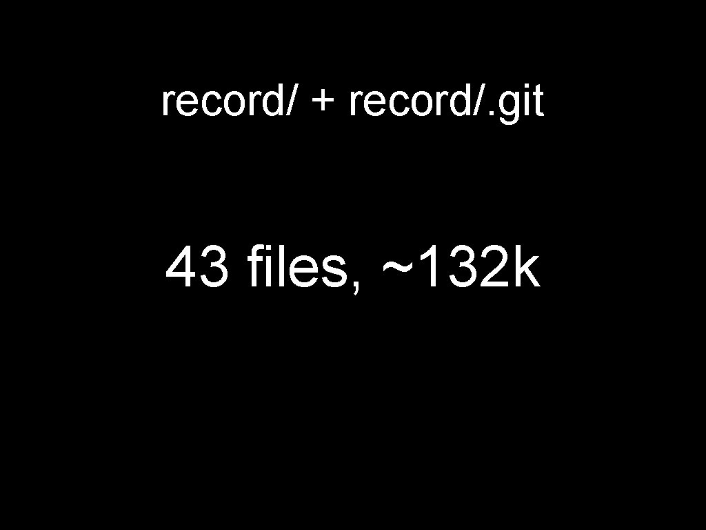 record/ + record/. git 43 files, ~132 k 