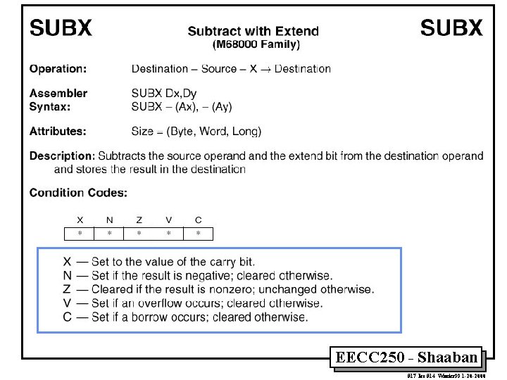 EECC 250 - Shaaban #17 lec #14 Winter 99 1 -20 -2000 