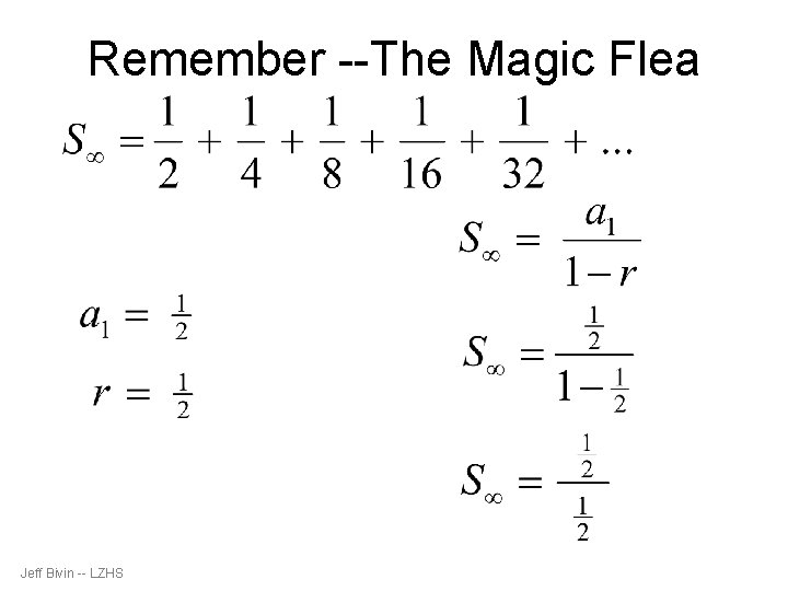 Remember --The Magic Flea Jeff Bivin -- LZHS 