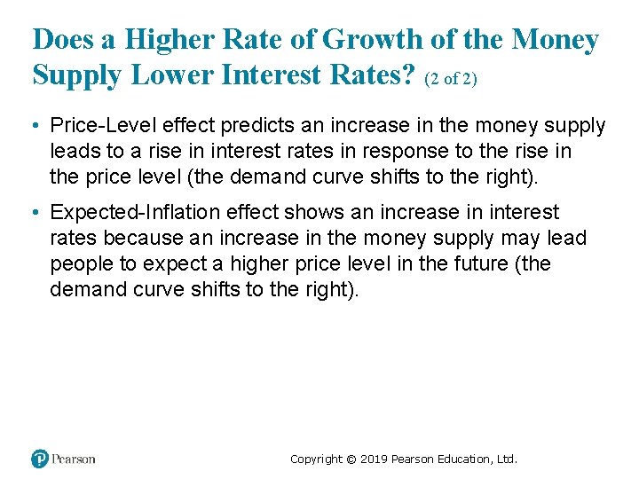 Does a Higher Rate of Growth of the Money Supply Lower Interest Rates? (2