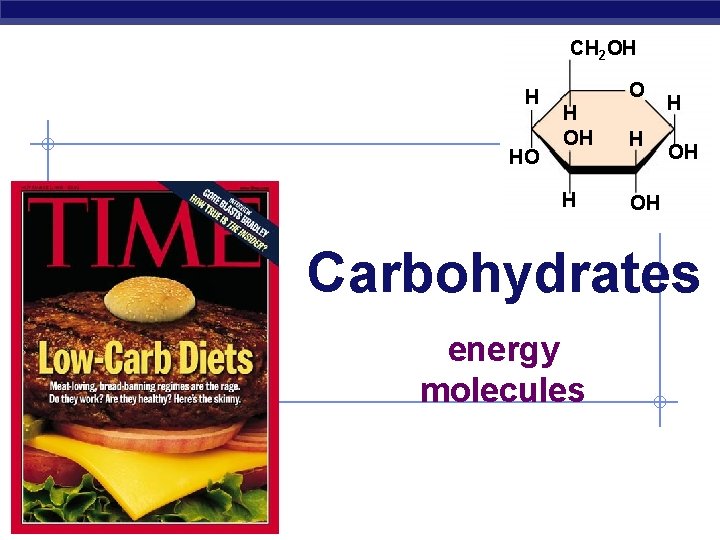 CH 2 OH H HO O H OH Carbohydrates energy molecules AP Biology 