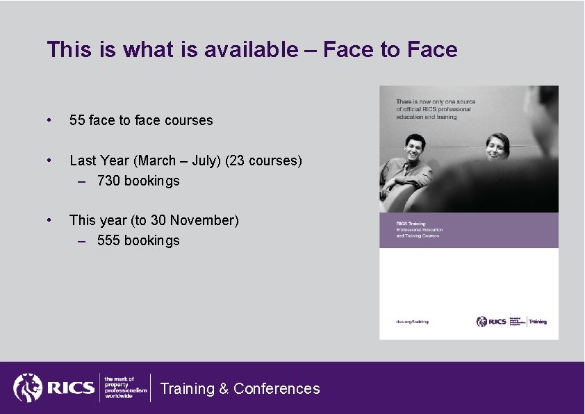 This is what is available – Face to Face • 55 face to face