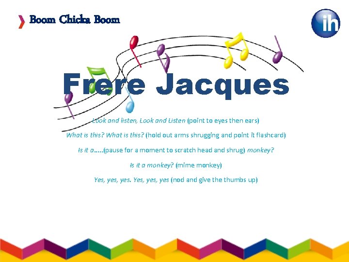 Boom Chicka Boom Frere Jacques Look and listen, Look and Listen (point to eyes