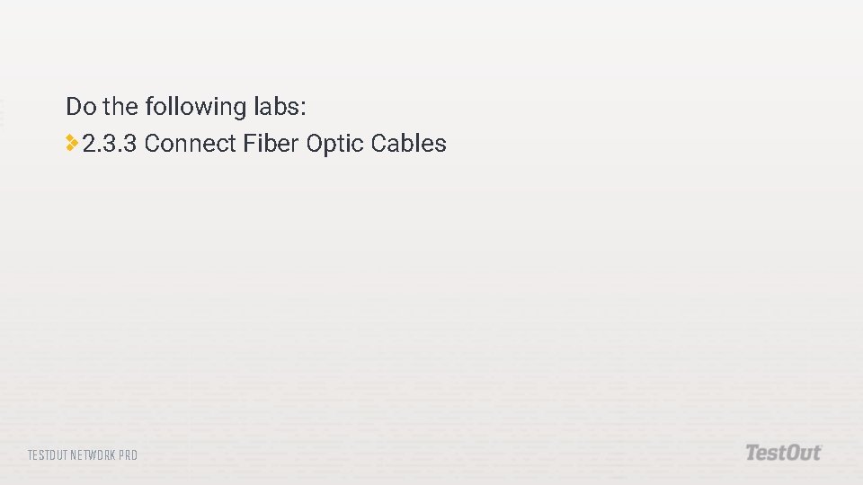 CABLES AND CONNECTORS TESTOUT NETWORK PRO Select and