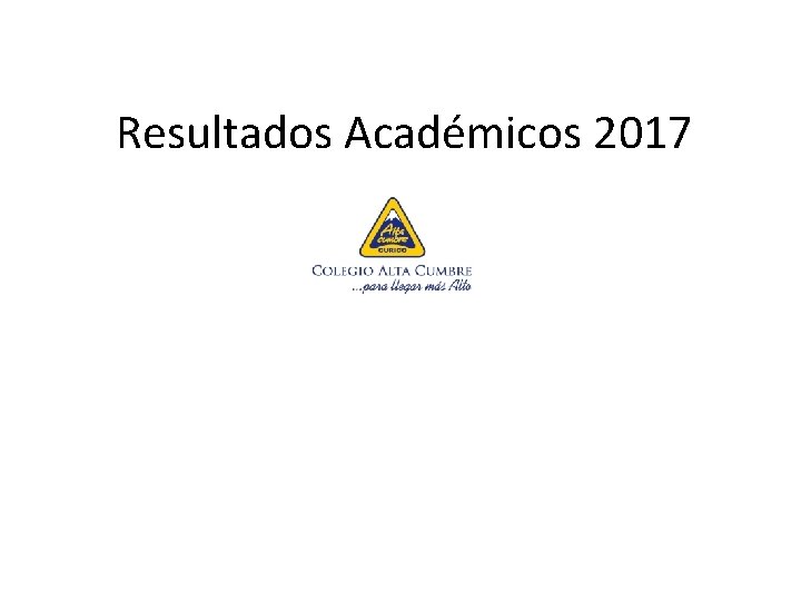 Resultados Académicos 2017 