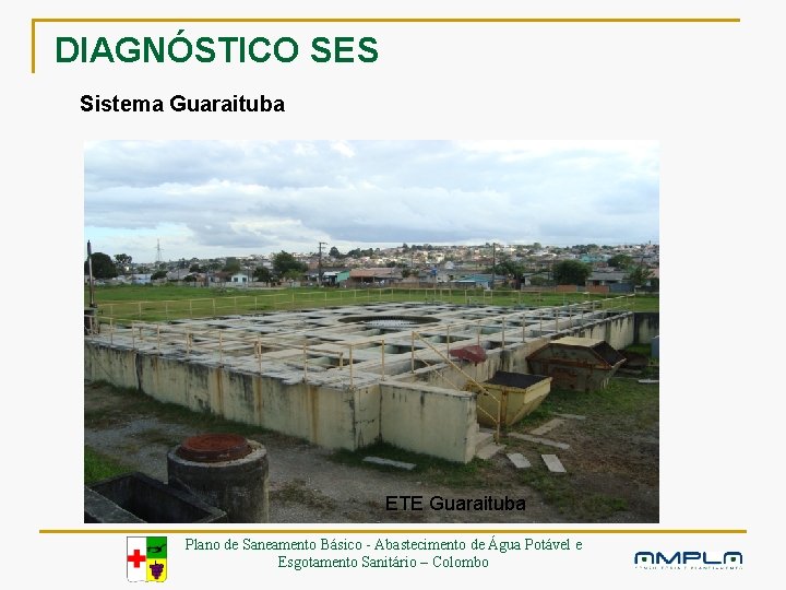 DIAGNÓSTICO SES Sistema Guaraituba ETE Guaraituba Plano de Saneamento Básico - Abastecimento de Água