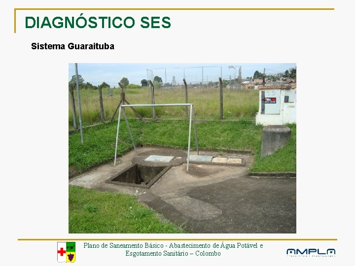 DIAGNÓSTICO SES Sistema Guaraituba Elevatória Guaraituba Plano de Saneamento Básico - Abastecimento de Água