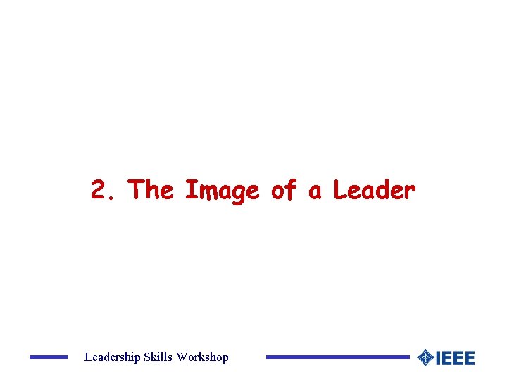 2. The Image of a Leadership Skills Workshop 