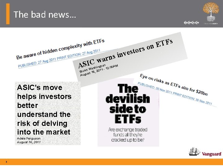 The bad news… s n r a SIC won rs o t s e