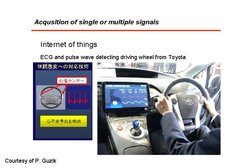 Acqusition of single or multiple signals Internet of things ECG and pulse wave detecting