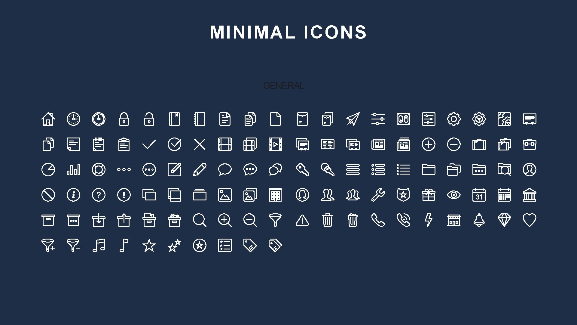 MINIMAL ICONS GENERAL 