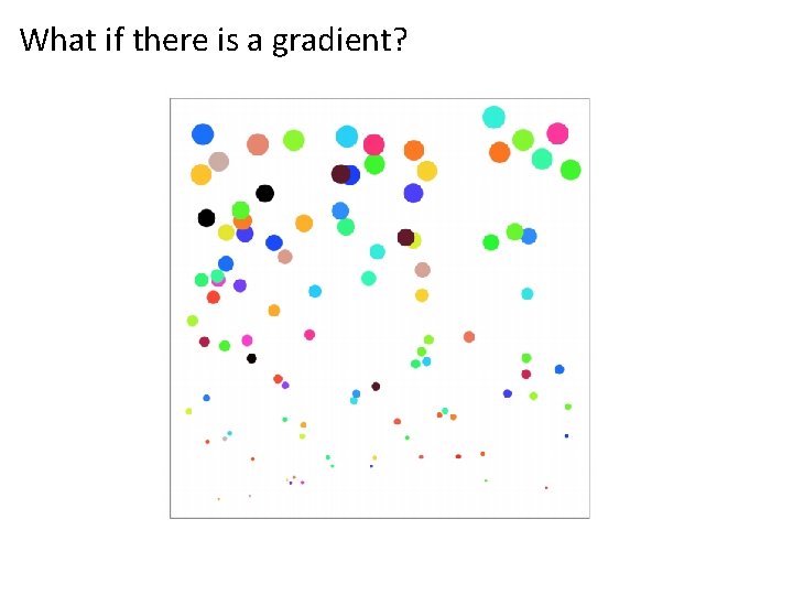 What if there is a gradient? 