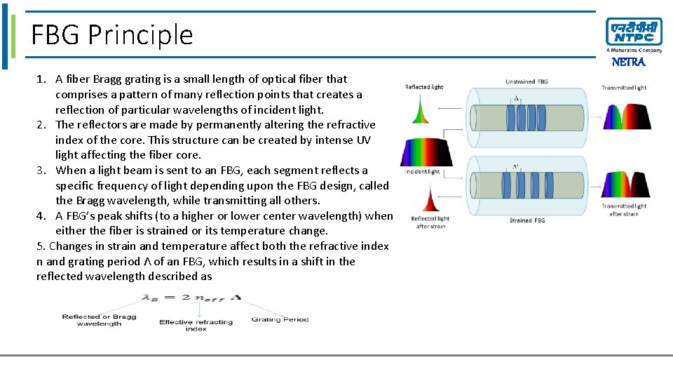 FBG Principle. Click to edit Master title style NETRA 1. A fiber Bragg grating