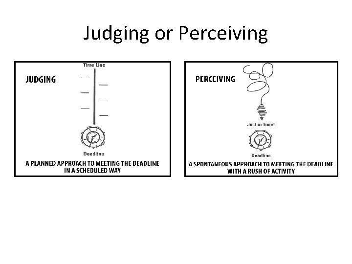 Judging or Perceiving 