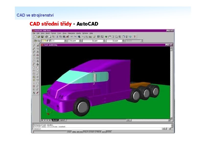 CAD ve strojírenství CAD střední třídy - Auto. CAD 