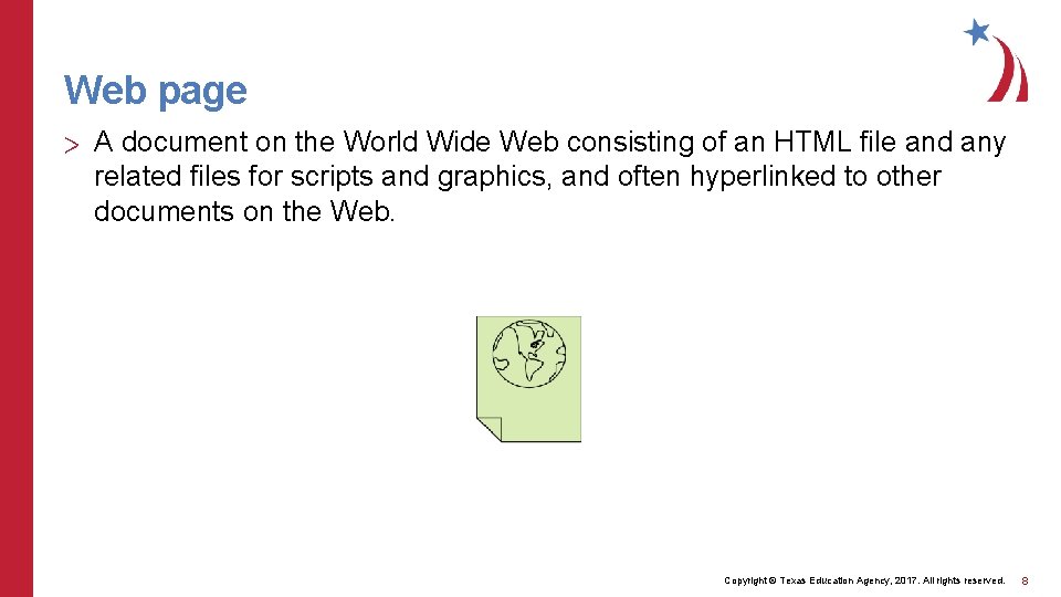 Web page > A document on the World Wide Web consisting of an HTML