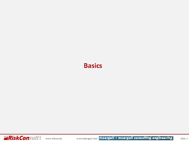 Basics www. riskcon. at www. moergeli. com Slide 3 