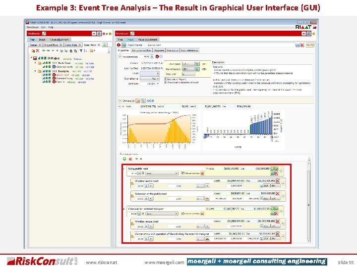 Example 3: Event Tree Analysis – The Result in Graphical User Interface (GUI) www.