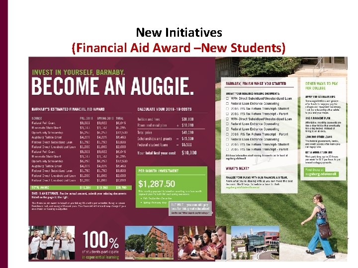 New Initiatives (Financial Aid Award –New Students) 10 Faculty Meeting-Robert Gould, December 5, 2018