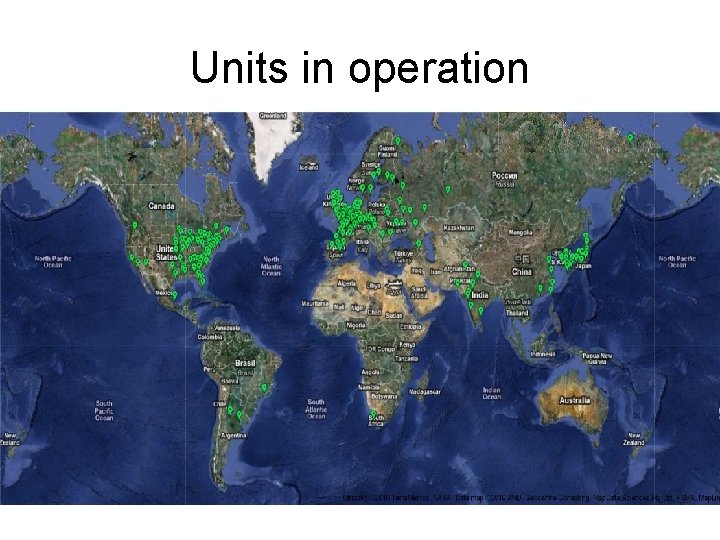Units in operation 