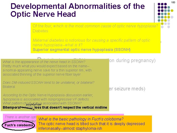 Developmental Abnormalities of the Optic Nerve Head Of the four, which is the most