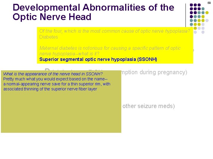 Developmental Abnormalities of the Optic Nerve Head Of the four, which is the most